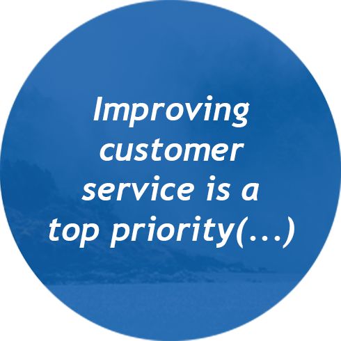 Improving customer service is a top priority