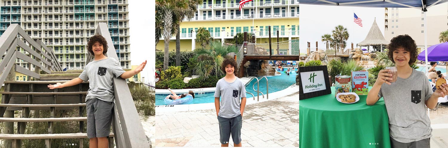 Gaten Matarazzo and Holiday Inn, Influencers marketing