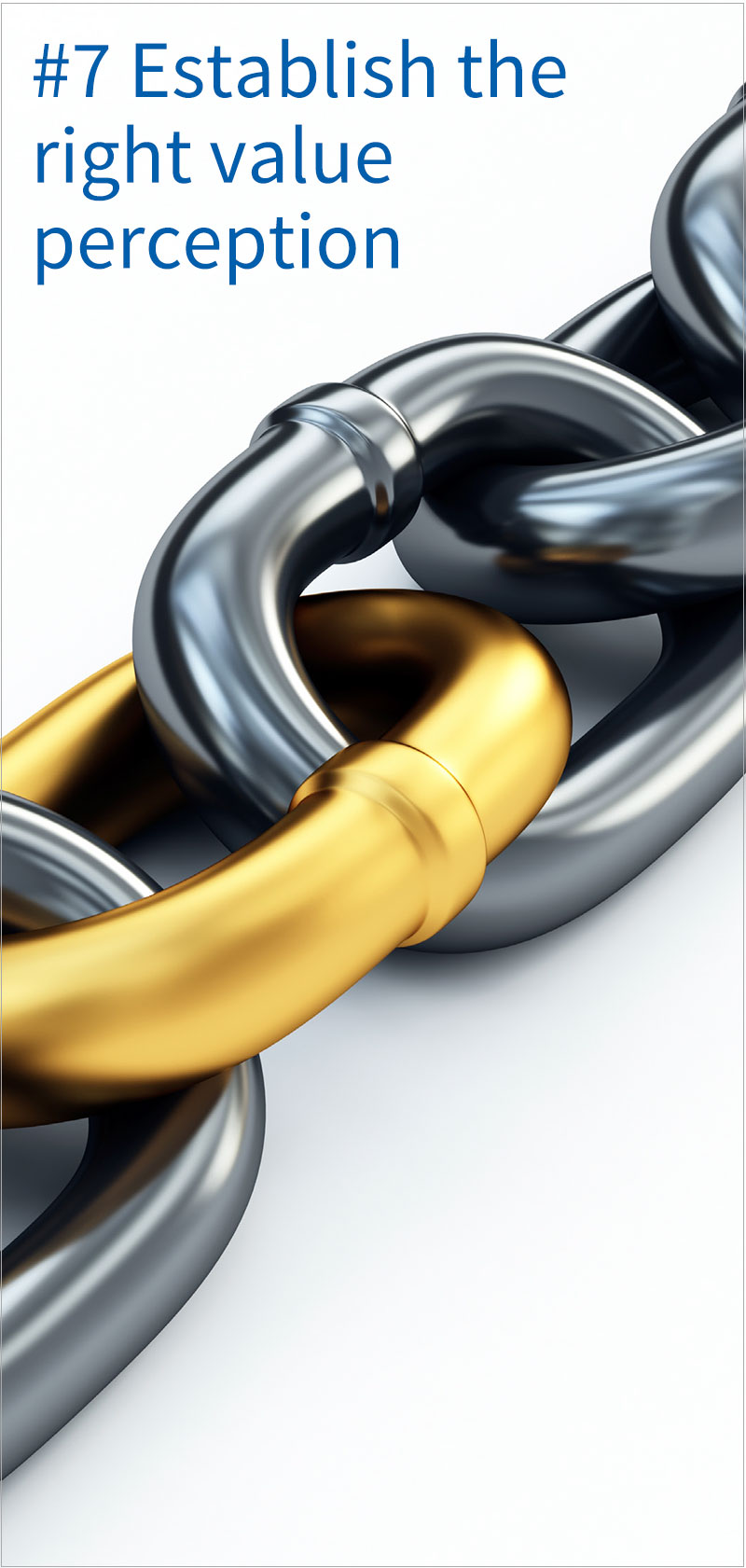 #7 Establish the right value perception