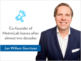 Press release: Co-founder of MetrixLab, Jan Willem Gerritsen, leaves after almost two decades