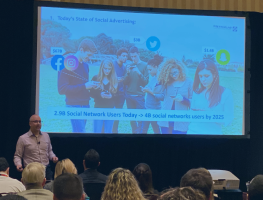 Adam Lee presenting at the TMRE 2019 in Las Vegas