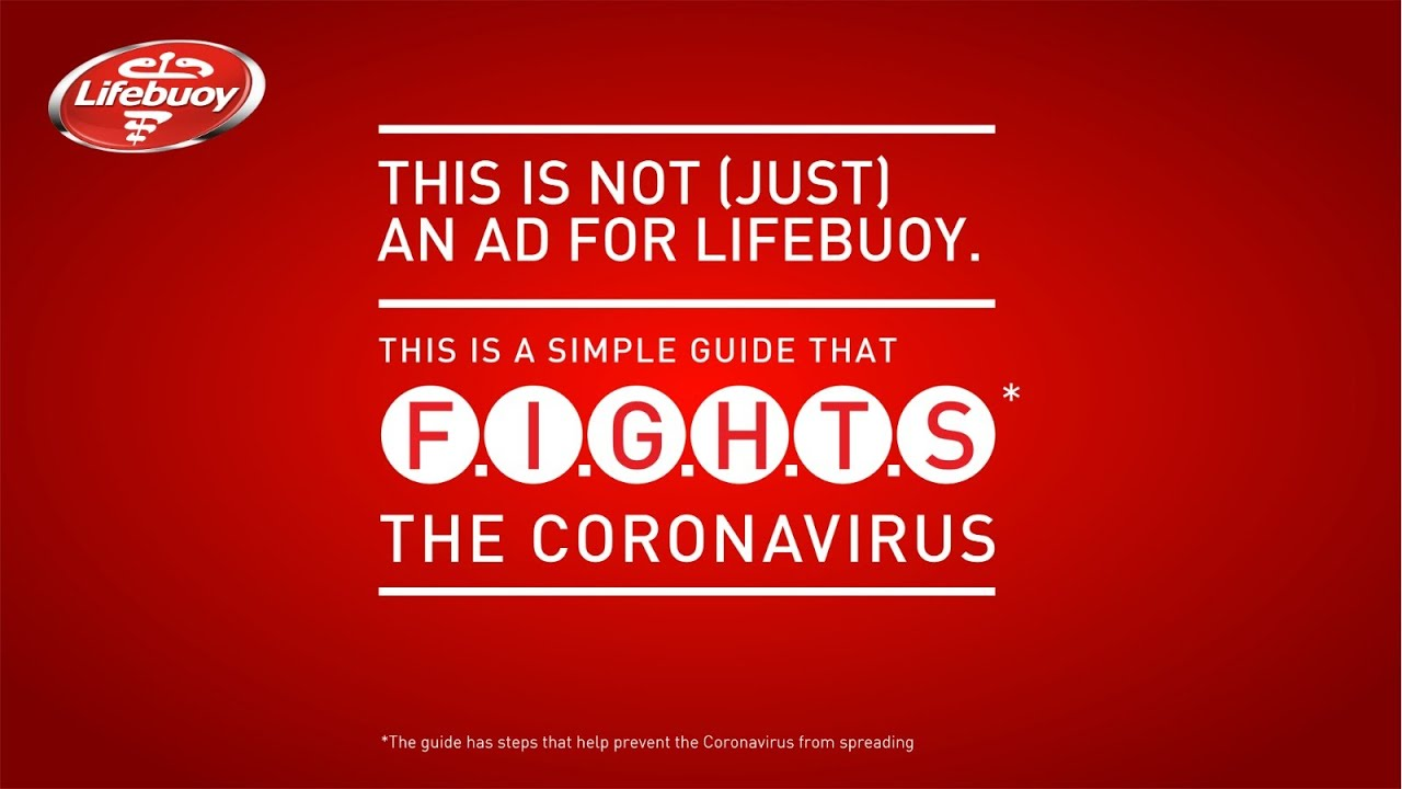 Lifebuoy public service ad campaign fight coronavirus