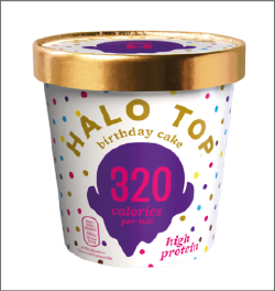 Halo Top birthday cake ice cream