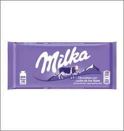 Milka chocolate bar