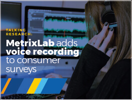 Press release: MetrixLab adds voice recording to consumer surveys