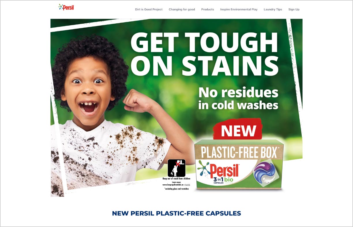 Persil exemplar plastic-free box
